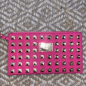 Michael Kors studded wristlet